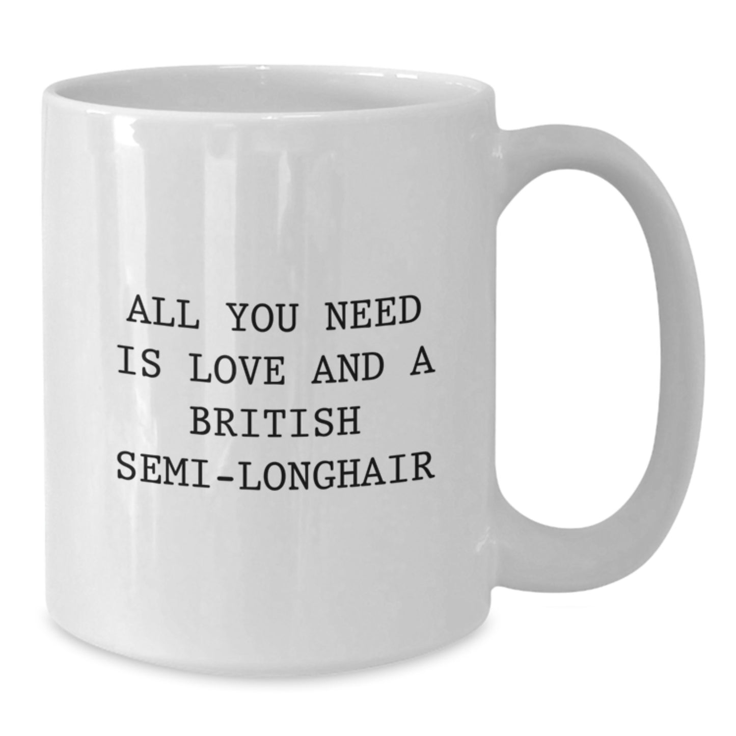 Laugh and Love British Semi-longhair Cat Christmas Unique Gifts for Family, Friends from Men, Women, Coworkers - Additional