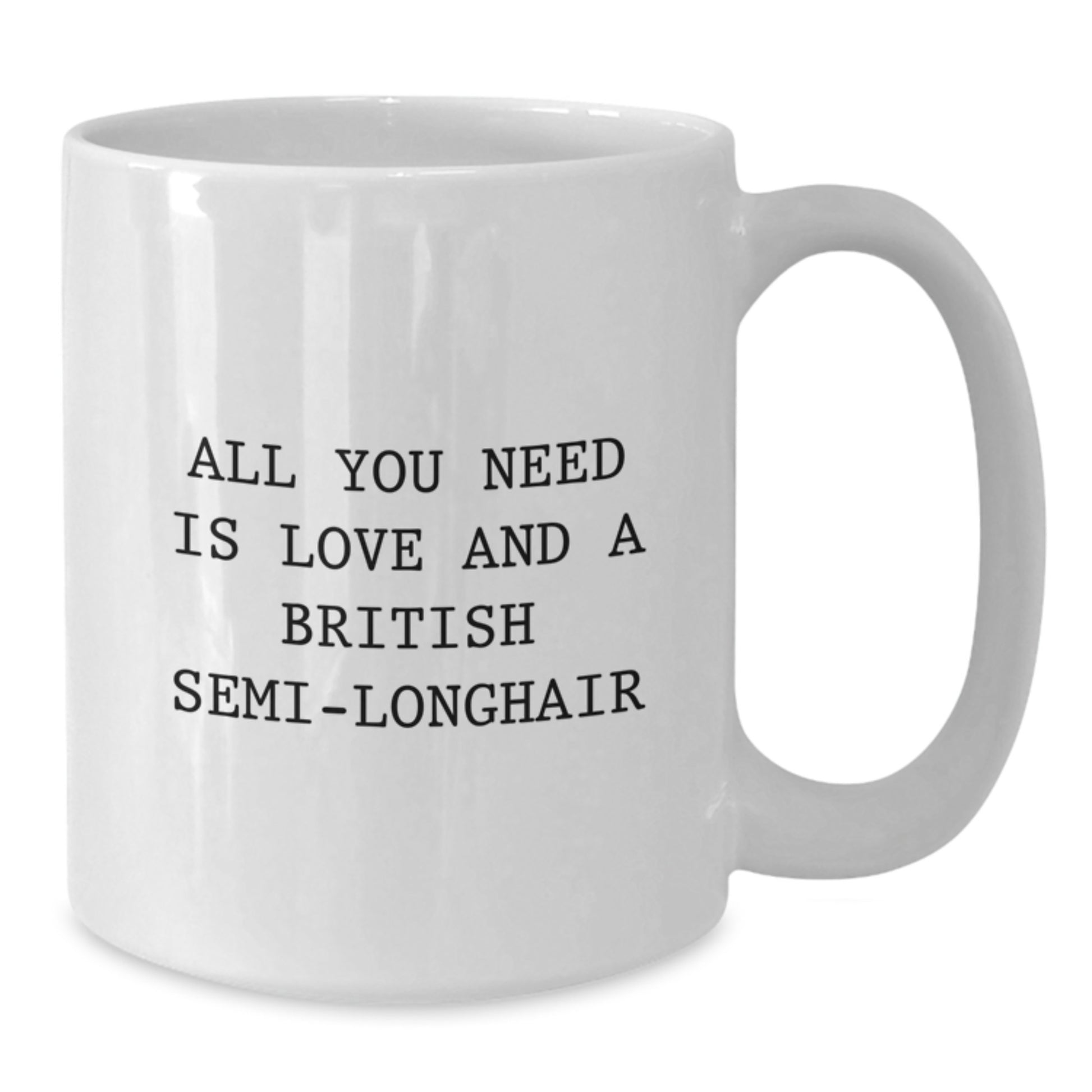 Laugh and Love British Semi-longhair Cat Christmas Unique Gifts for Family, Friends from Men, Women, Coworkers - Additional