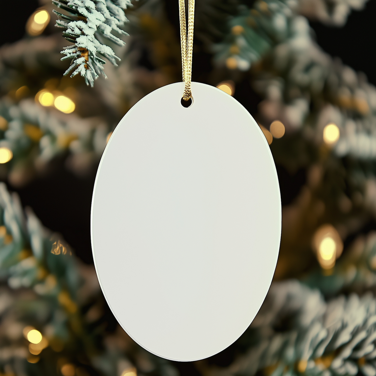 Havanese Dog Dad Ever Oval Ornament, Gifts from Men to Best Havanese Dad Ever for Christmas, Funny White Sturdy MDF Ornament - Image 4