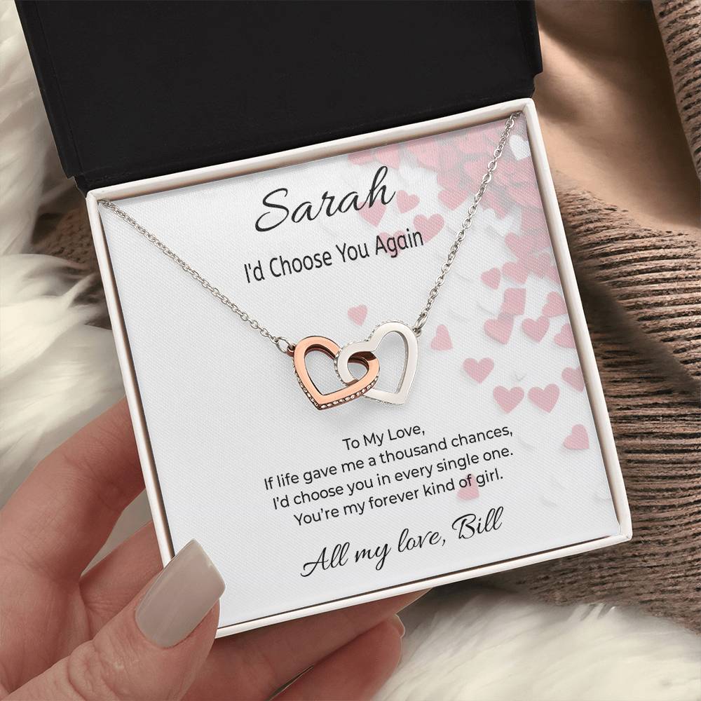 Choose You Again Interlocking Hearts Necklace – A Symbol of Endless Love