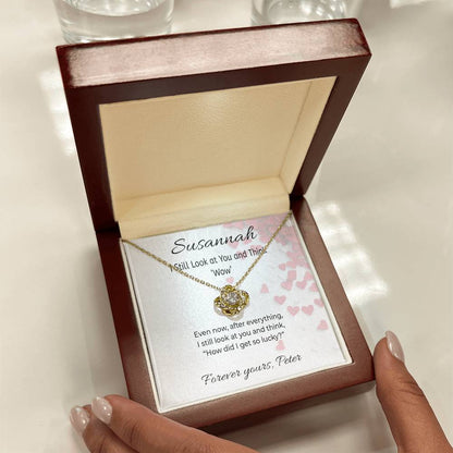 Love Knot Necklace – Symbol of Eternal Bond & Romantic Gift for Her