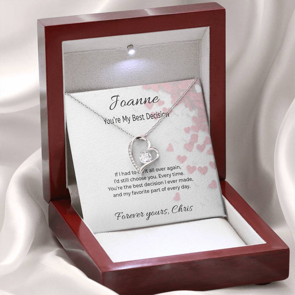 Forever Love Heart Necklace – Romantic Valentine’s Gift for Her