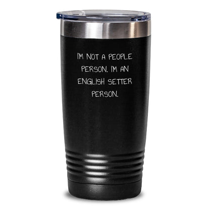 Funny English Setter Dog Lover Gifts from Friends for Birthday Unique Tumbler - Main