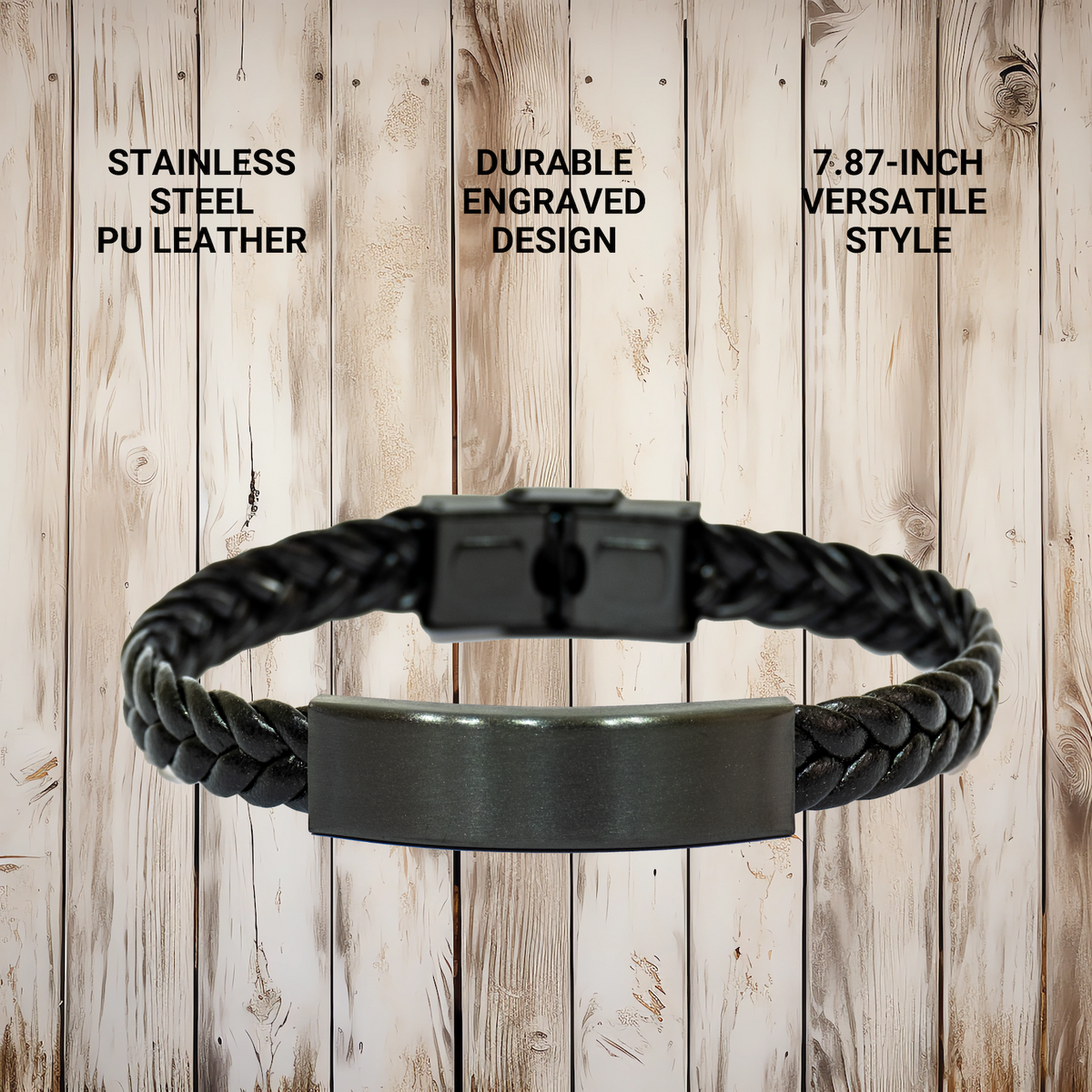 Funny World's Greatest Mixologist Mixologist Gifts for Mother's Day Interlaced Leather Bracelet from Men to Family - Image 4