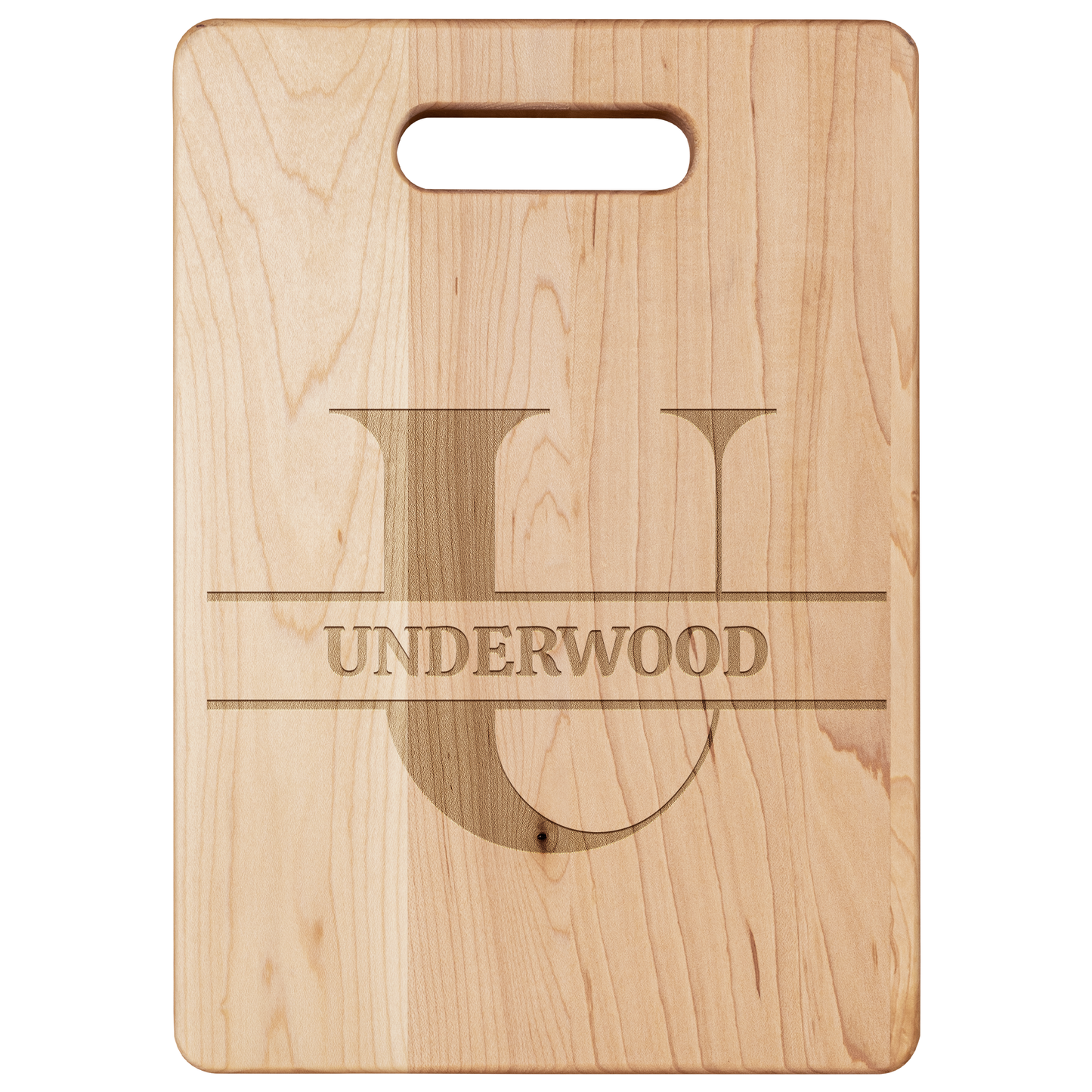 Personalized Monogram Maple Cutting Board – Custom Name & Letter – Handcrafted in the USA