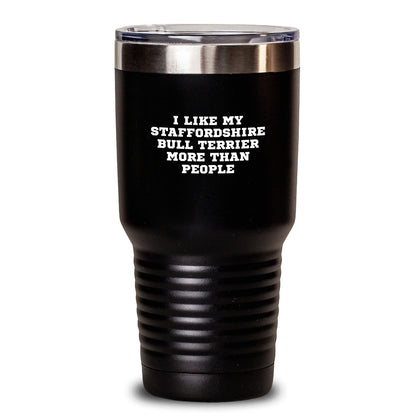Funny Staffordshire Bull Terrier Dog Lover Gifts from Family Members - Staffordshire Bull Terrier Dog Tumbler Gift for Birthday - Main