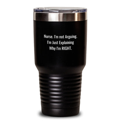 Funny Nurse Gifts from Men to Nurses, Inspirational Tumblers for Christmas Unique Presents - Main