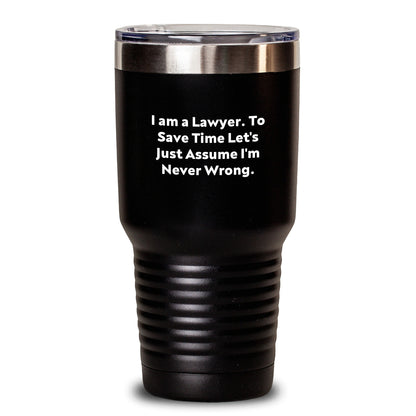Funny Lawyer Tumbler Gifts from Friends for Birthday Lawyer Men - Main