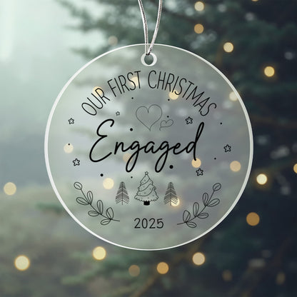 Our First Christmas Engaged 2026 Ornament – Engagement Keepsake