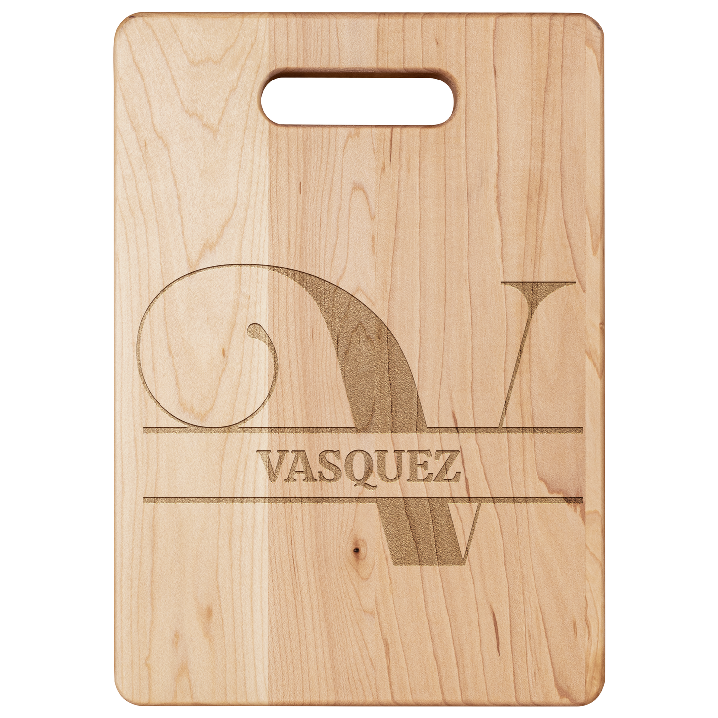 Personalized Monogram Maple Cutting Board – Custom Name & Letter – Handcrafted in the USA