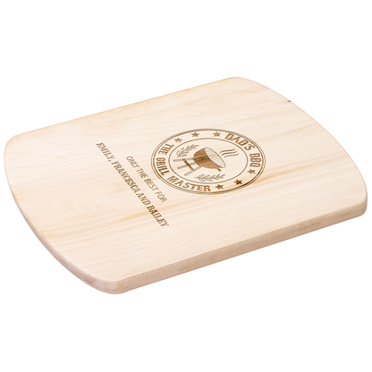 Personalized Dad’s BBQ Cutting Board – The Grill Master, Only the Best for [Custom Names]