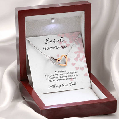Choose You Again Interlocking Hearts Necklace – A Symbol of Endless Love