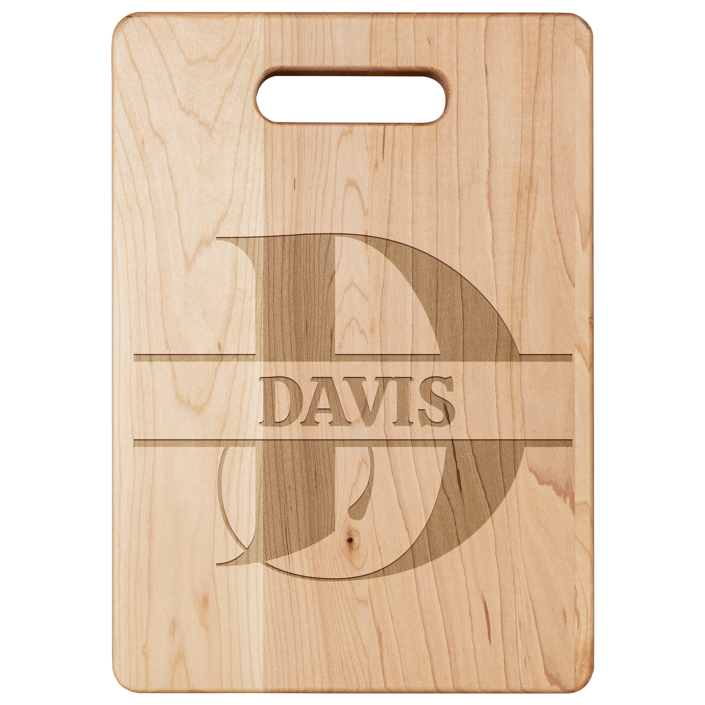 Personalized Monogram Maple Cutting Board – Custom Name & Letter – Handcrafted in the USA