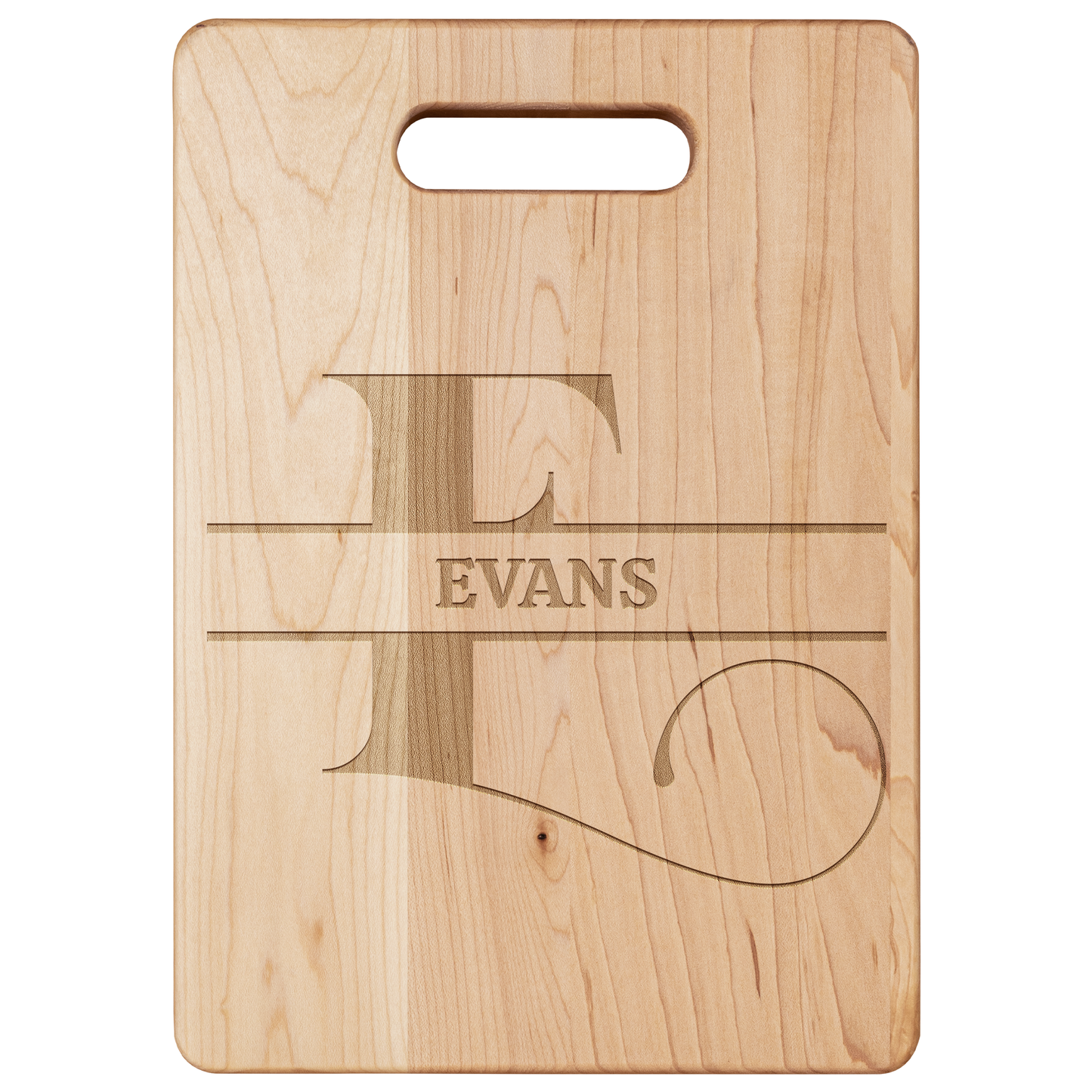 Personalized Monogram Maple Cutting Board – Custom Name & Letter – Handcrafted in the USA