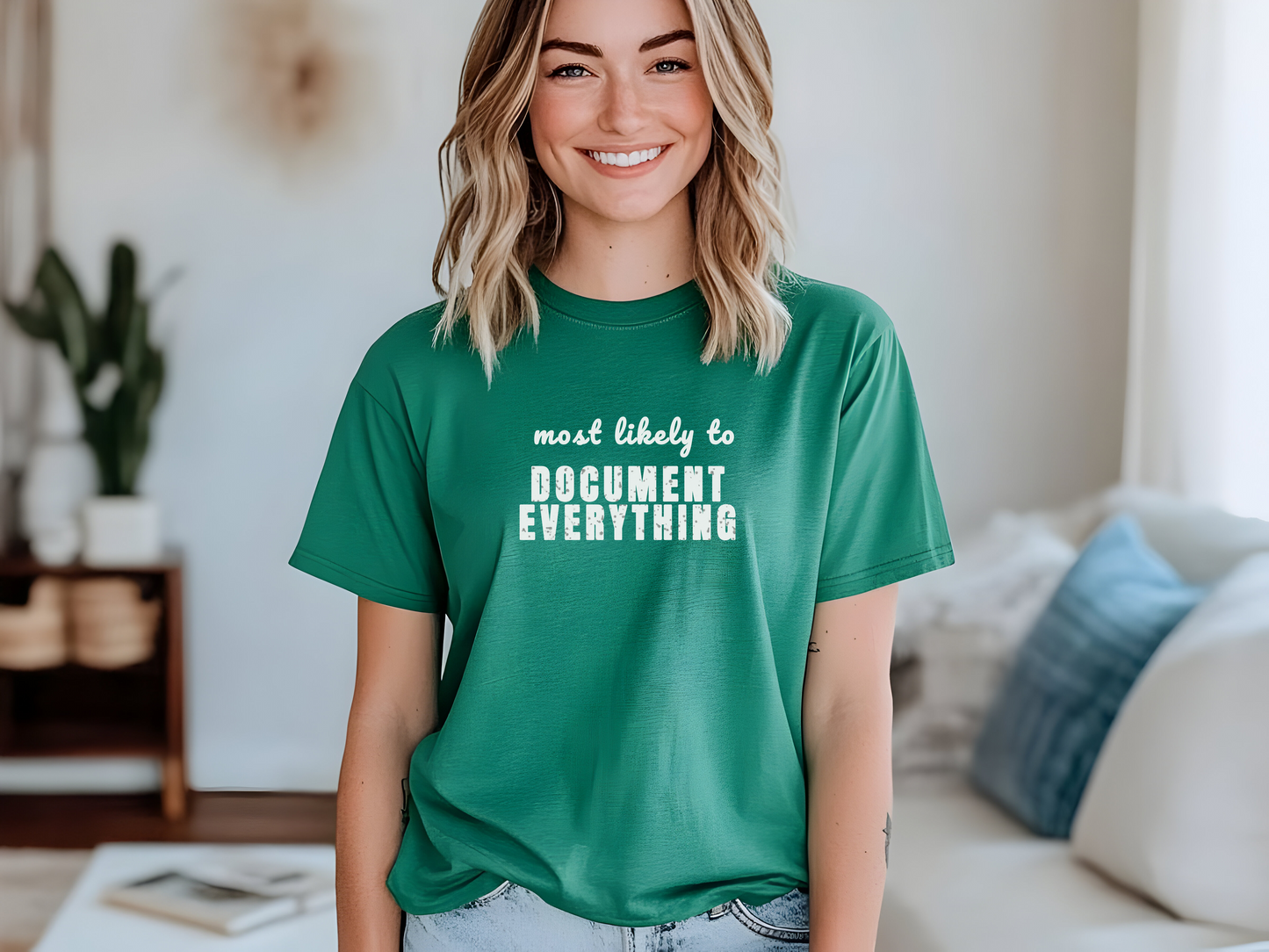 DOCUMENT EVERYTHING SPT03 St Patricks Day Bachelorette Shirt, Funny Irish Party Tee, Most Likely to Shirt, Pub Crawl Outfit, Girls Night Out Tee