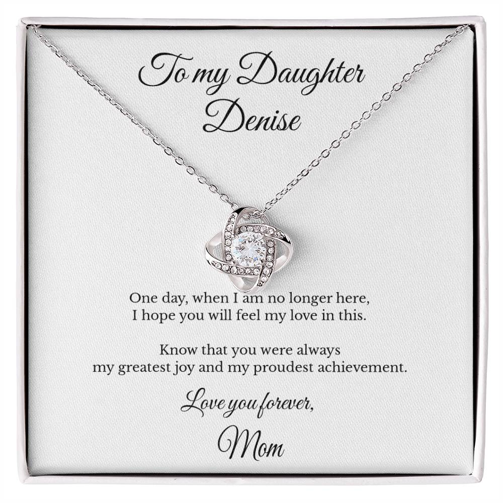 LK26MM16 To My Daughter Personalized Necklace Gift – A Love That Lasts Forever