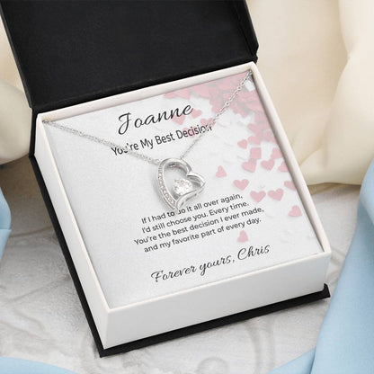 Forever Love Heart Necklace – Romantic Valentine’s Gift for Her