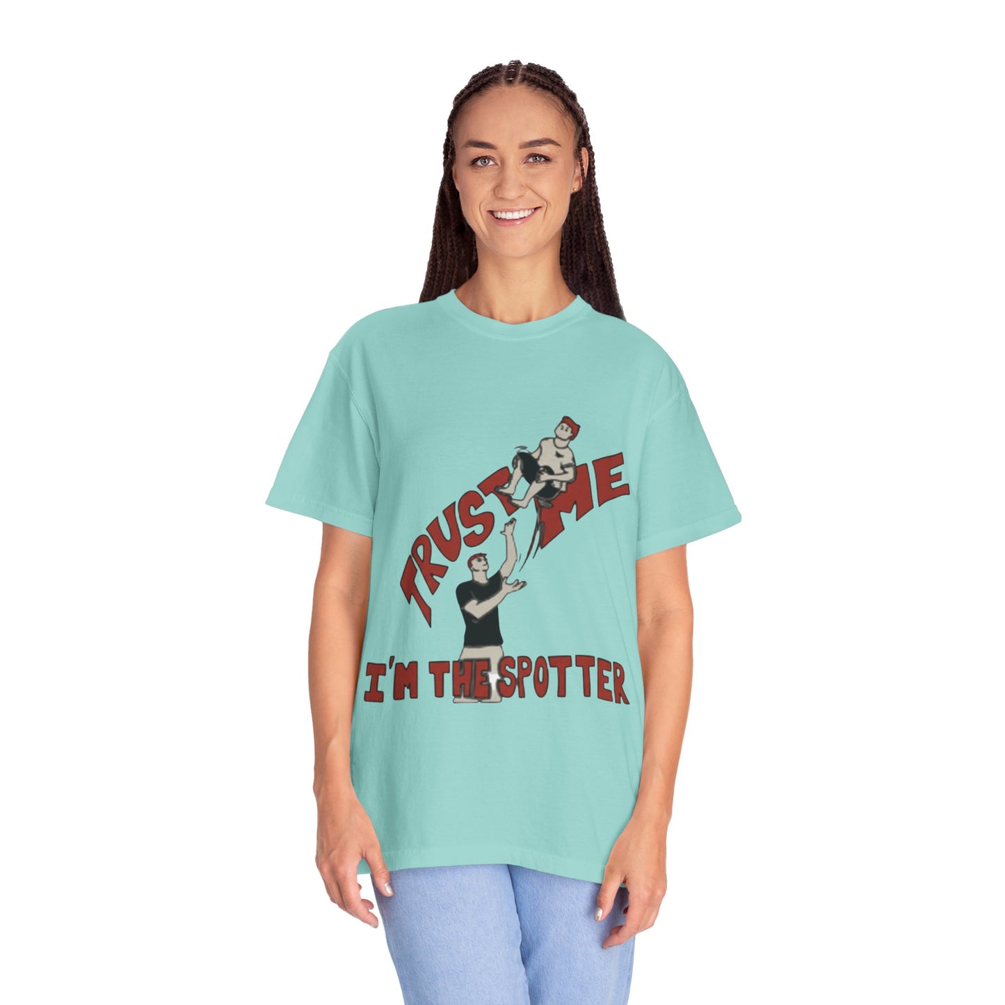 Trust Me I'm The Spotter T-Shirt — Funny Gym Trampolining Spotter Tee