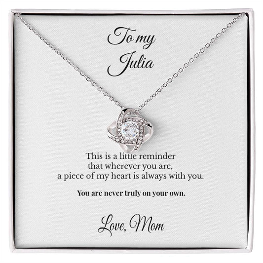 LK26MM14 To My Daughter Personalized Necklace Gift – A Piece of My Heart Is Always With You