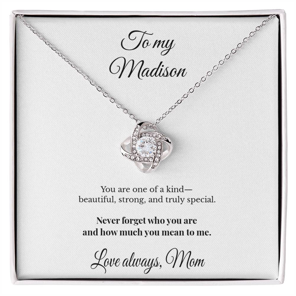 LK26MM11 To My Daughter Personalized Necklace Gift – Never Forget Who You Are