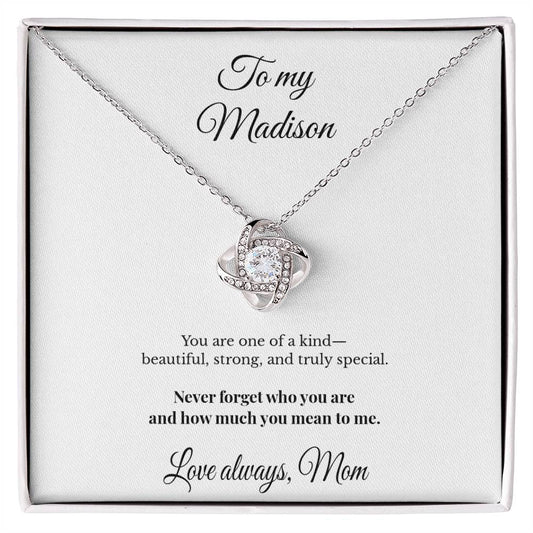 LK26MM11 To My Daughter Personalized Necklace Gift – Never Forget Who You Are