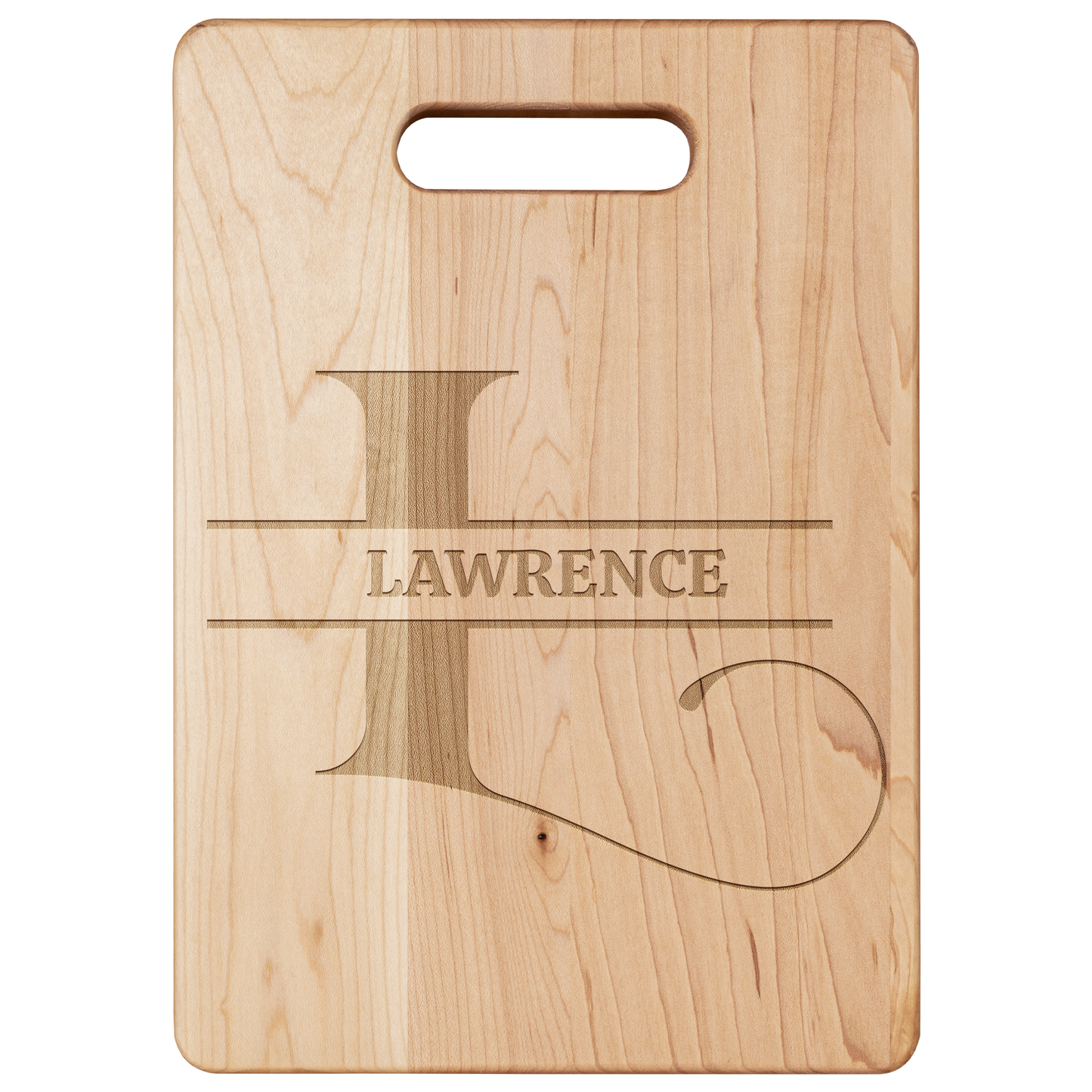 Personalized Monogram Maple Cutting Board – Custom Name & Letter – Handcrafted in the USA