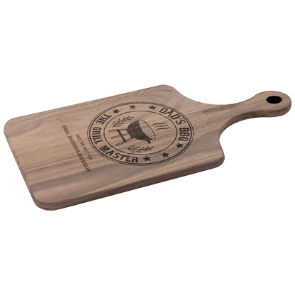 🔥 Personalized Hardwood Paddle Cutting Board — Grill Master Edition 🔥
