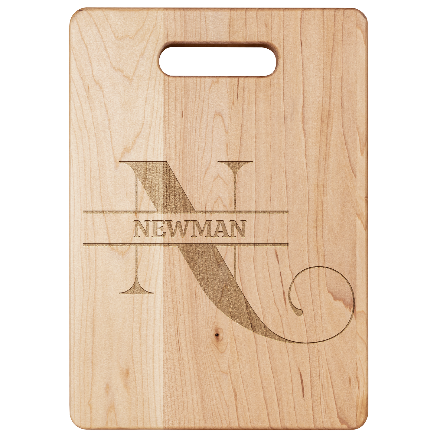 Personalized Monogram Maple Cutting Board – Custom Name & Letter – Handcrafted in the USA