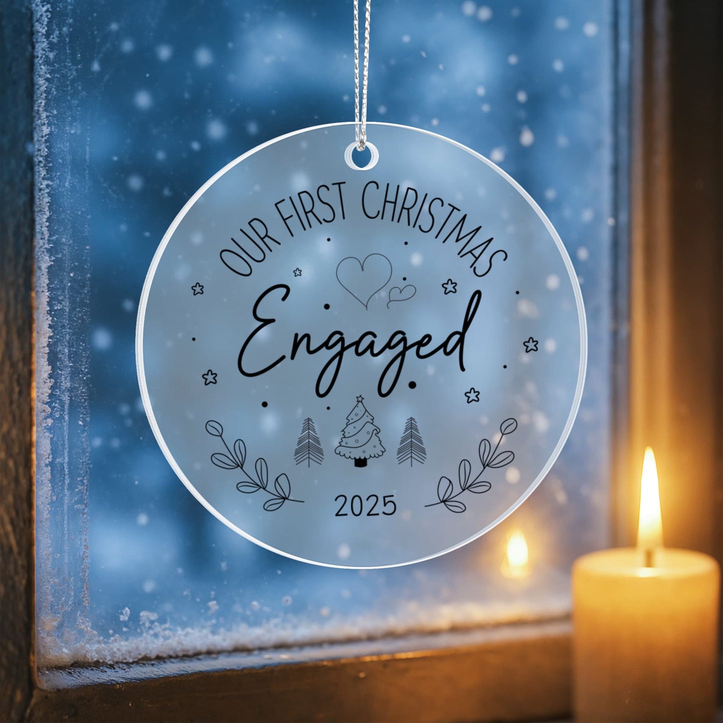 Our First Christmas Engaged 2025 Ornament – Engagement Keepsake