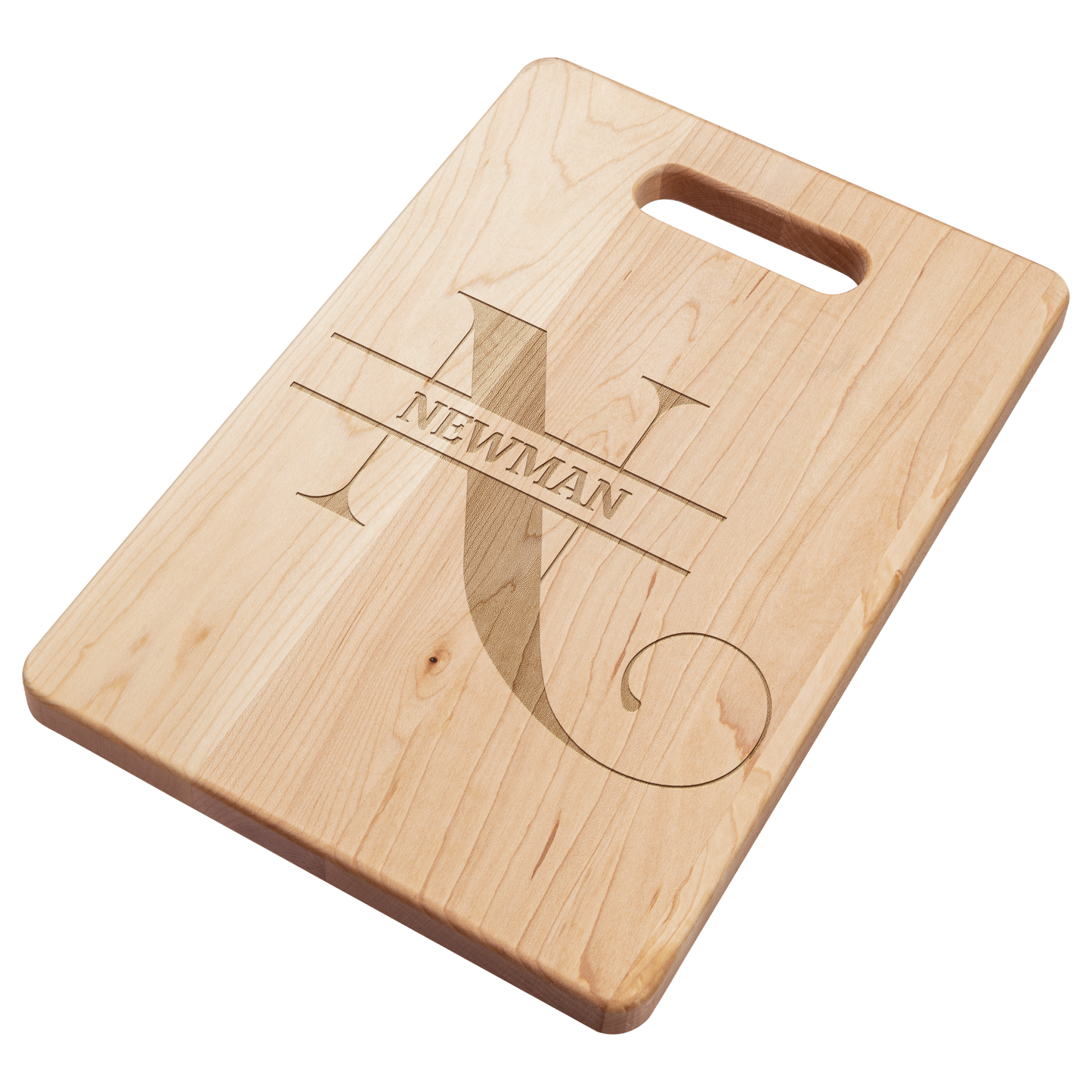 Personalized Monogram Maple Cutting Board – Custom Name & Letter – Handcrafted in the USA