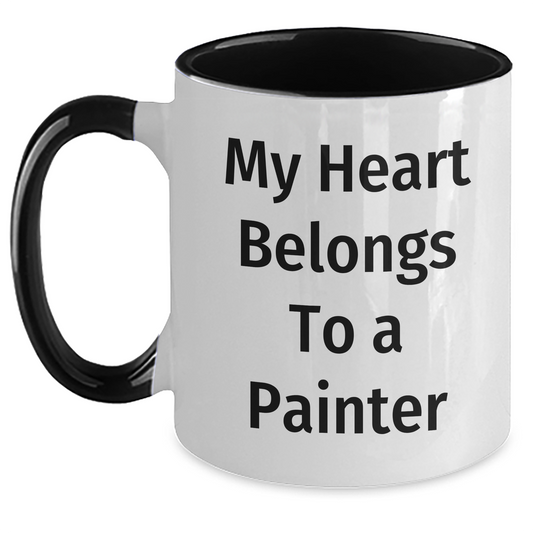 Painter Gifts, Funny Quote Two Tone Coffee Mug, Gifts from Friends, Gifts for Painter, Graduation Unique Gifts - Main