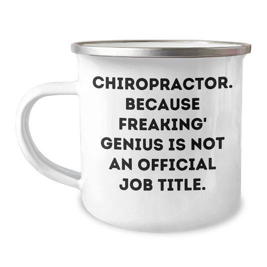 Chiropractor Gifts for Men Funny Camping Mug, Gifts from Family, Chiropractor Quote, Father's Day Unique Gifts - Image 1