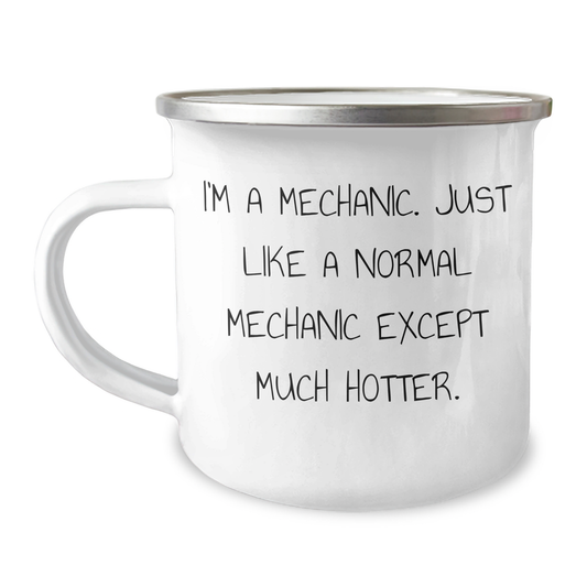 Mechanic Gifts from Men - Funny Camping Mug for Dad's Hot Mechanic, Father's Day Unique Gifts - Image 1