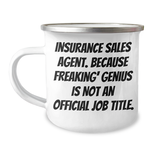 Insurance Sales Agent Gifts, Funny Quote Mug for Dad, Camping Mug from Men, Gifts for Insurance Sales Agent, Unique Father's Day Unique Gifts for Him - Image 1