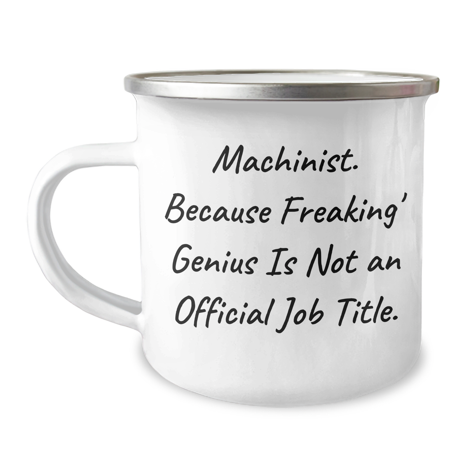 Machinist Gifts from Friends, Funny Machinist Camping Mug for Men, 12 oz Stainless Steel, Graduation Unique Gifts - Image 1