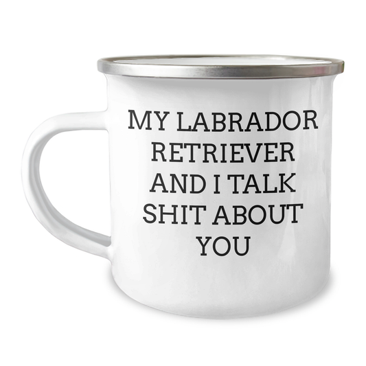 Labrador Retriever Dog Gifts for Men from Friends, Funny Camping Mug for Graduation - Image 1