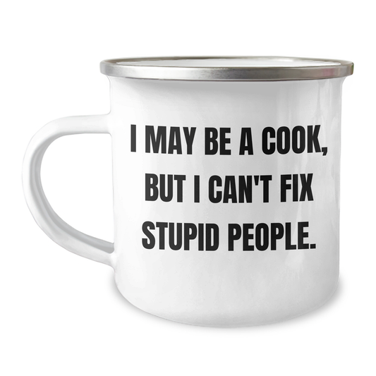 Funny Cook Gifts for Men from Family - I May Be A Cook, Camping Mug for Graduation - Image 1