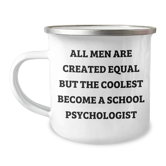 Gifts from Friends to School Psychologist, Funny Quote Camping Mug for Mom, Unique Mother's Day Unique Gifts for Her - Image 1