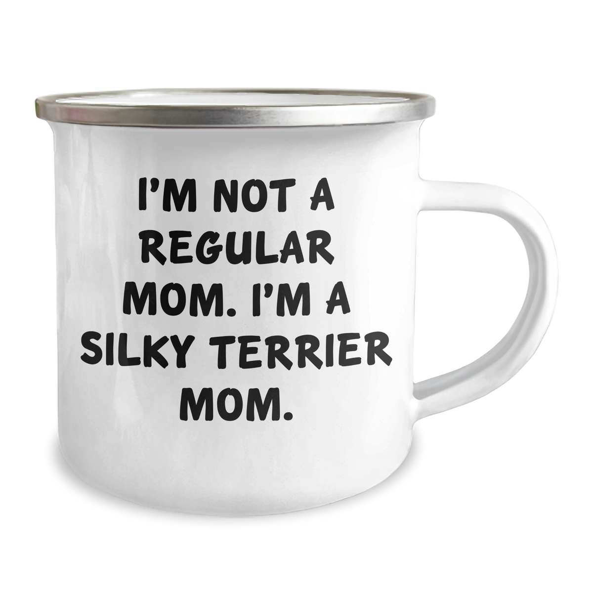 Silky Terrier Dog Lovers Gifts from Mom to Dad, Funny Quote Mug for Father's Day Camping - Image 2