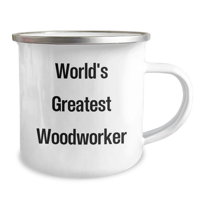 Funny Woodworker Gifts, World's Greatest Woodworker Quote, Stainless Steel Camping Mug for Mother's Day - Gifts from Family to Woodworker - Image 2