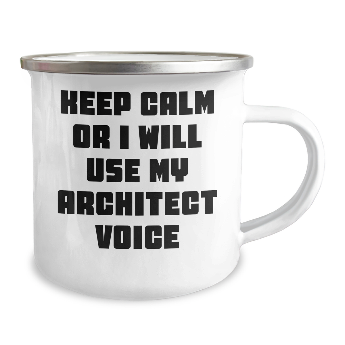 Architect Gifts from Men - Keep Calm Or I Will Use My Architect Voice Funny Camping Mug, Perfect for Mother's Day Unique Gifts - Image 2
