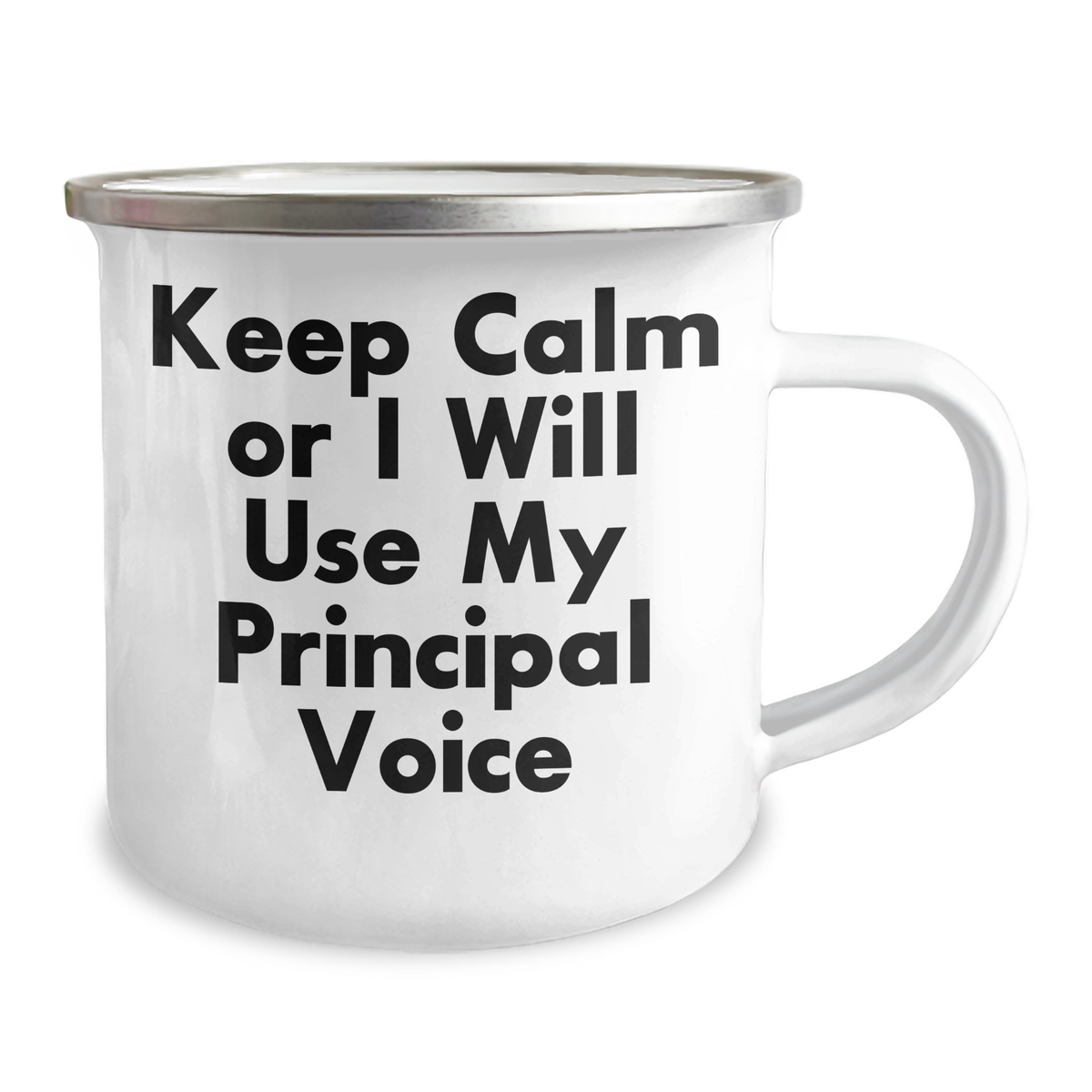 Funny Principal Gifts - Keep Calm Or I Will Use My Principal Voice Camping Mug, Perfect for Father's Day Unique Gifts from Men to Principal Friends - Image 2