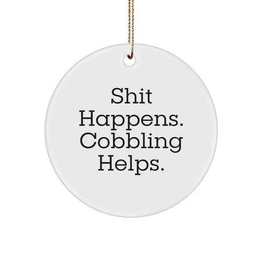 Cobbling Helps, Circle Ornament Gifts from Men to Friends for Christmas - Image 1