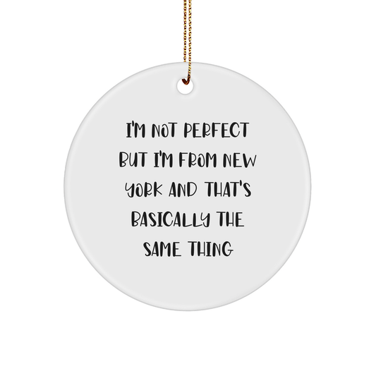 New York Circle Ornament Gifts from Friends and Family for Christmas - Image 1