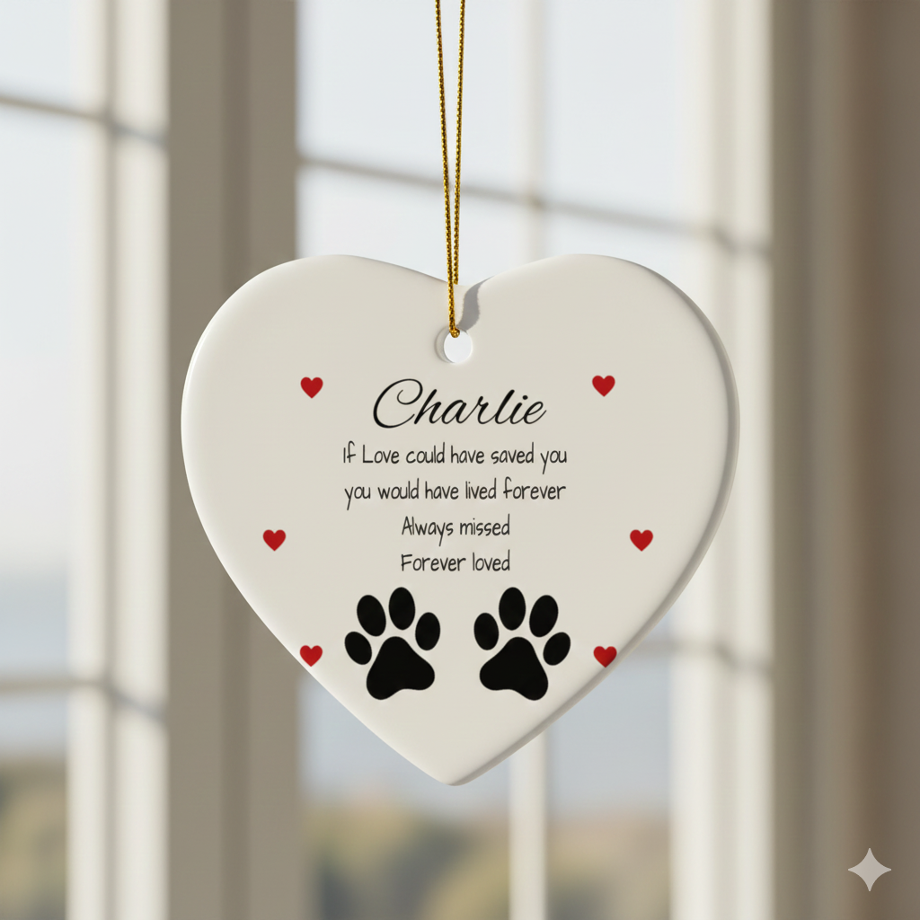 A Loving Memorial Ornament to Remember a Cherished Pet