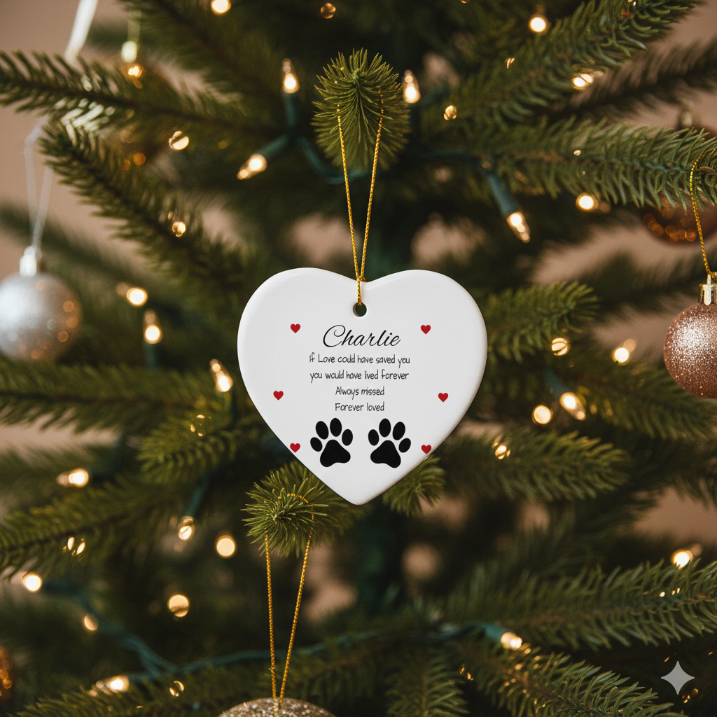 A Loving Memorial Ornament to Remember a Cherished Pet