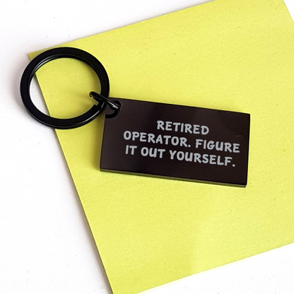 Operator Keychain, Funny Quote, Gifts from Family for Operator, Father's Day Unique Gifts - Image 3