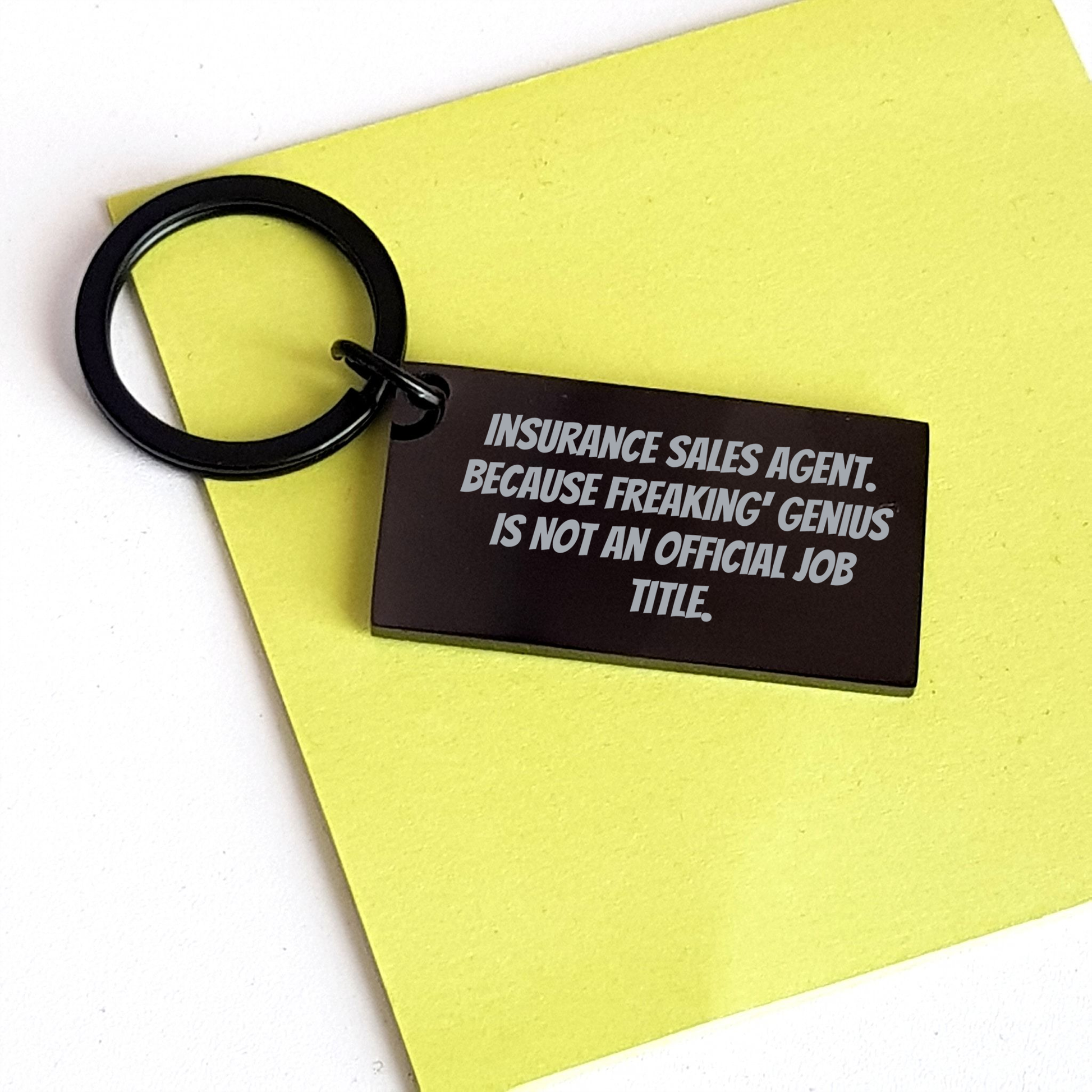 Insurance Sales Agent Keychain, Funny Quote, Unique Gifts from Family for Father's Day, Gifts for Insurance Sales Agent - Image 3