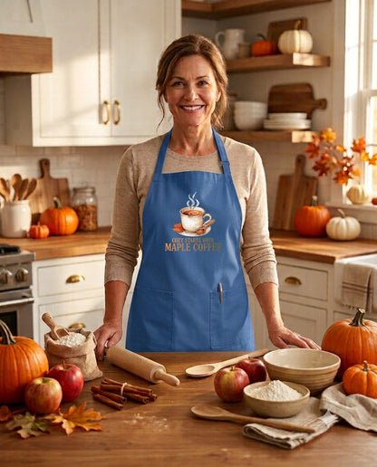I'm Always in the Mood for Maple Coffee - Fall Kitchen Apron
