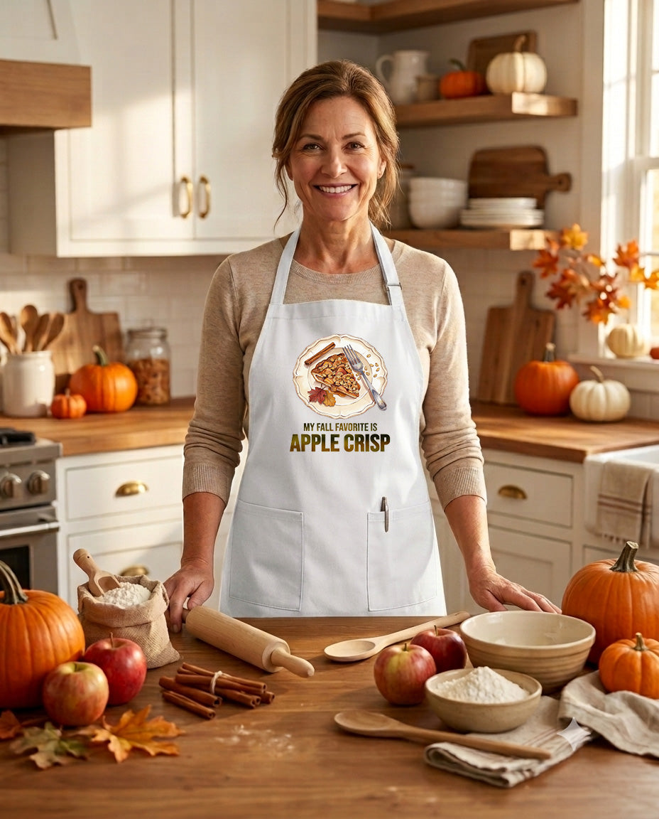 I'm Always in the Mood for Apple Crisp - Fall Kitchen Apron